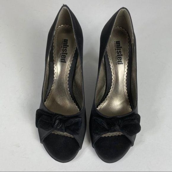 Unlisted by Kenneth Cole Shoes - Unlisted Black Open Toe Pumps Women's Sz 8